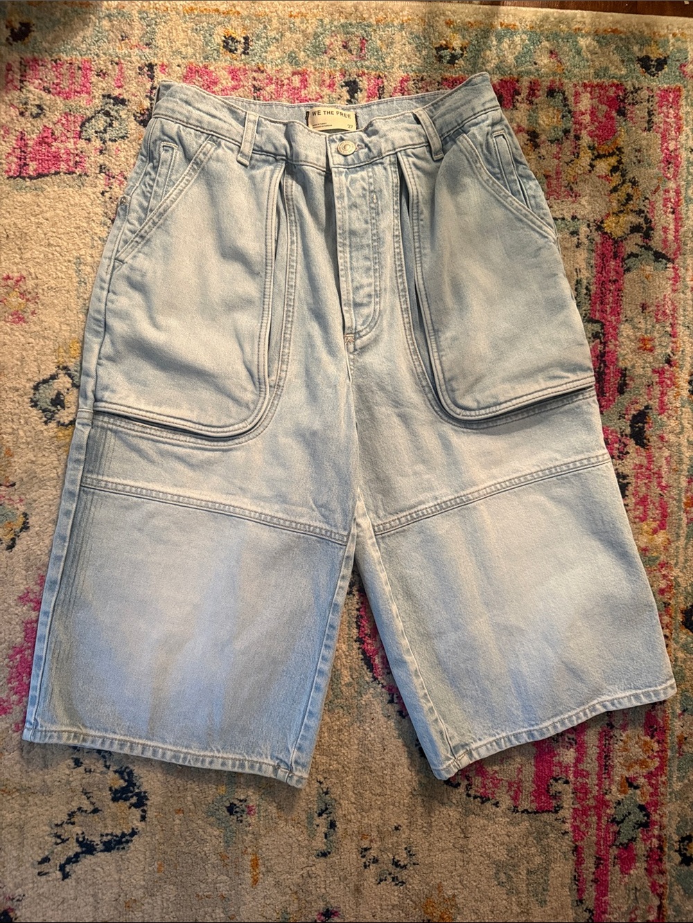 NWOT-We The Free Havasu Slouchy Crop Cargo Shorts